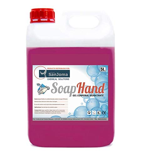 SOAP HAND - Potente jabón y gel hidratante antibacterias de manos 5L para eliminar cualquier bacteria.