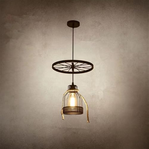 Suspension LED industrielle pour salon et chambre luminaire vintage pour villa