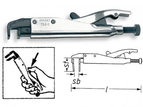 Preisvergleich Produktbild HAZET 752-1 Gripzange