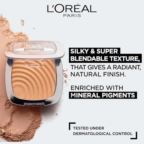 L'Oréal Paris Powder Foundation, Super-Blendable, With Hyaluronic Acid, Light Texture for a Flawless Finish, True Match Perfecting Powder, C1 - Image 3