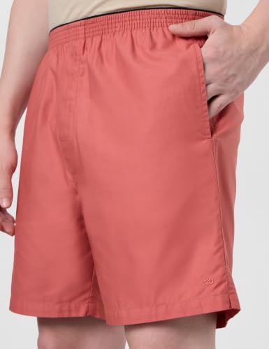 Image of Symbol Premium Men's Pack of 2 100% Cotton Super Soft Solid Boxers | Elasticated Waistband | Dual Side Pockets | Available in Plus Sizes