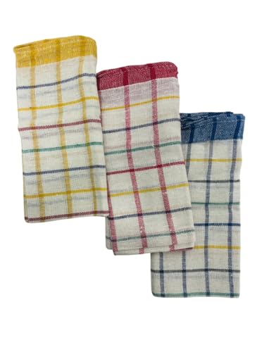 Cotton Kitchen Tea Towel Set – 3 Pcs Set, 50 x 70cm | Absorbent & Durable Dish Towels | 100% Cotton for Drying – Cleaning & Baking | Multi-Purpose Hand Towels for Kitchen – Bar & Catering Use - Image 4