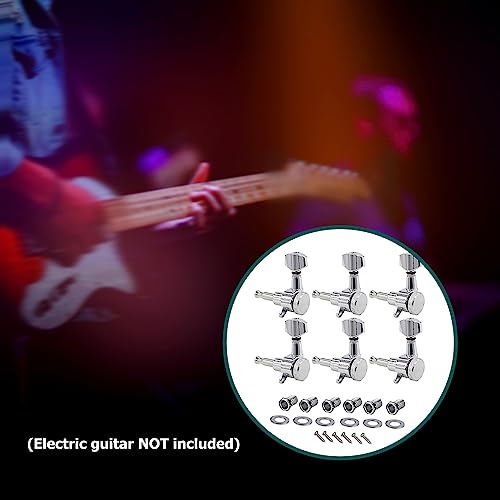 dsfen 3 Left 3 Right Inline Guitare électrique Tuning Peg Mécaniques de Verrouillage scellées Touches de réglage de Guitare chromées Mécaniques 1 : 18 Compatible avec la Guitare électrique St - Les Beatles, Paul McCartney, John Lennon, RIngo Starr, George Harrison dsfen 3 Left 3 Right Inline Guitare électrique Tuning Peg Mécaniques de Verrouillage scellées Touches de réglage de Guitare chromées Mécaniques 1 : 18 Compatible avec la Guitare électrique St – Image 7
