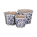 Home Decor Flower Pots and Planters – Intricate Pots with Floral Pattern for Indoor and Outdoor Plants - Vintage Plant Pots Great for Garden, Patio, or Room Decor Set of 3 – 9