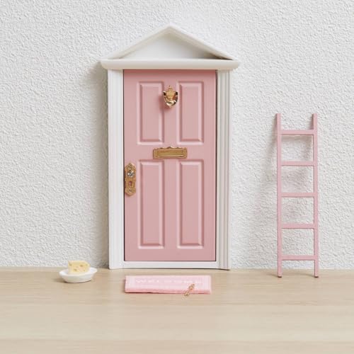 LA PUERTA MÁGICA Porta Ratoncito Perez CERTIFICATA - Porta Magica Decorazione Cambra Bambino con 6 Accessori + Cartolina di congratulazioni  Versione Spagnolo  Regalo Bimba 5 Anni