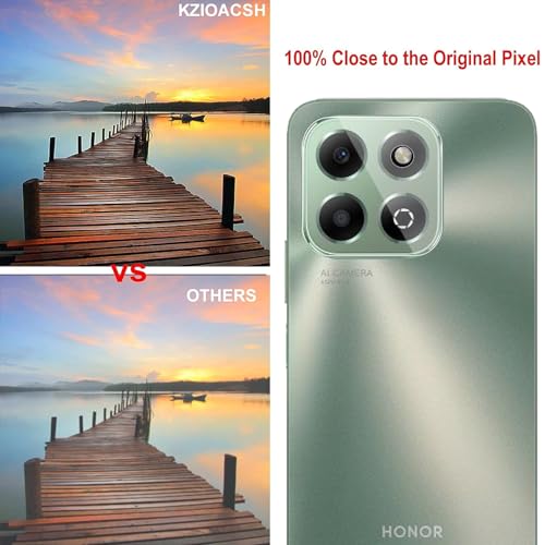 KZIOACSH Screen Protector for HONOR X6b, [2+2 Pack] 9H Hardness[Anti-Scratch] Front Screen Tempered Glass HD Clear [Bubble Free] Protective Cover Film with Camera Lens Protector for HONOR X6b - Image 7