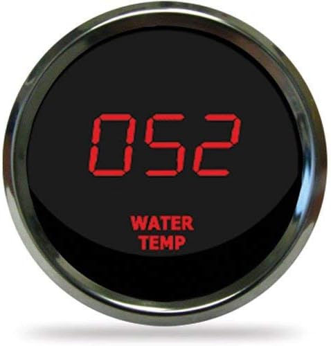 INTELLITRONX MS9113R LED Digital Water Temperature, Red/Chrome