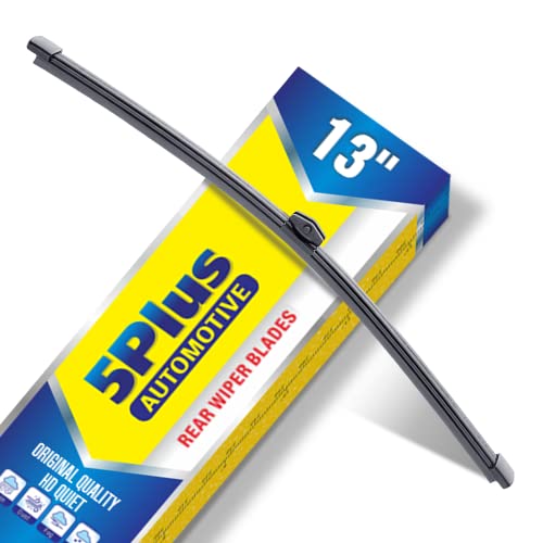 Image of 5 PLUS 13 inch Rear Wiper Blade Replacement for Audi Q3 2022-2019 Q5 17-09 /BMW X1 21-16 X2 22-18 /Benz A Class 21-19 B 19-17 GLE 21-19 /VW Touareg 17-15 /Porsche Cayenne 21-11 BACK Windshield Wiper (A332H)