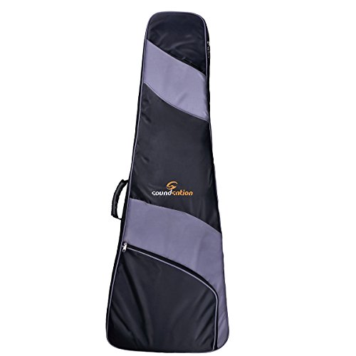 Soundsation PGB-Flyng V Housse pour Guitare électrique 120 x 48 x 10 cm Noir/Gris - Les Beatles, Paul McCartney, John Lennon, RIngo Starr, George Harrison Soundsation PGB-Flyng V Housse pour Guitare électrique 120 x 48 x 10 cm Noir/Gris