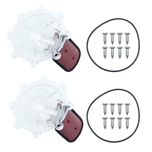 7056 Check Valve Cover with Flapper Assembly Kit Compatible with Zodiac Jandy Spring Check Valve Replacement 2 Pack Fits 7235 7236 7305 7511 7512 Models Clear Lid Spring Pin O-Ring Included