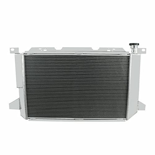 Coolingsnow Aluminum Radiator For 1985-1997 Ford F150 F250 F350 Bronco/88-97 Ford F53 V8 Engine(4 Row Radiator Shroud Fan Relay Kits) #TOP4