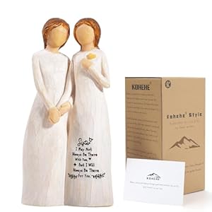 Sister Gifts for Women,4.90” Sister Gifts Figurine for Best Friend,Sister Birthday Gifts,Sisters Gifts from Sister,Women Gifts for Sister and Best Friend on Birthday and Sisters’ Day