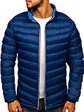Entrega gratuita desde 70€ BOLF Hombre Chaqueta de Entretiempo Cierre de Cremallera Cuello Elevado Estilo Urbano J.Boyz 1100 Azul Oscuro L [4D4]