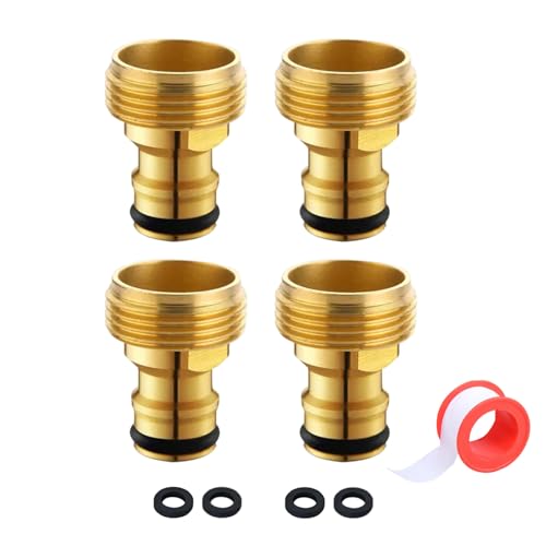 丈夫なステンレス鋼 3/4 インチおねじホースアダプター庭の蛇口噴霧器や散水システム用日常使用防錆タップアダプター