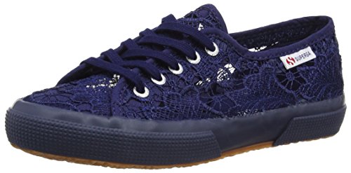 Superga Unisex 2750 Macramej Sneakers, Mixte bébé Blue (blue Navy) 26 EU