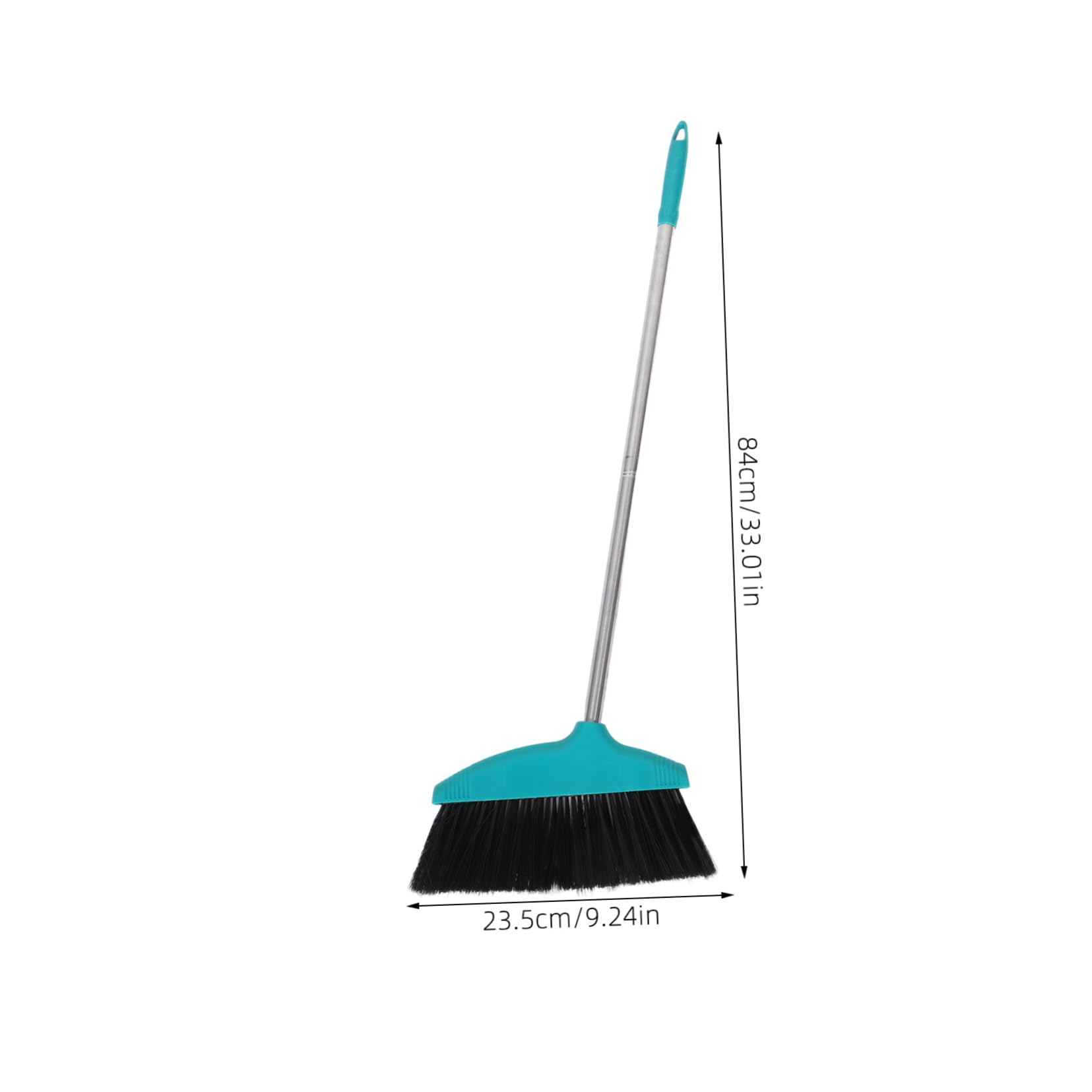 SOLUSTRE Household Broom with Soft Bristles Hair Wrap Design for Easy Cleaning Home Kitchens and Offices Efficient Indoor and Outdoor Sweeping Tool Green