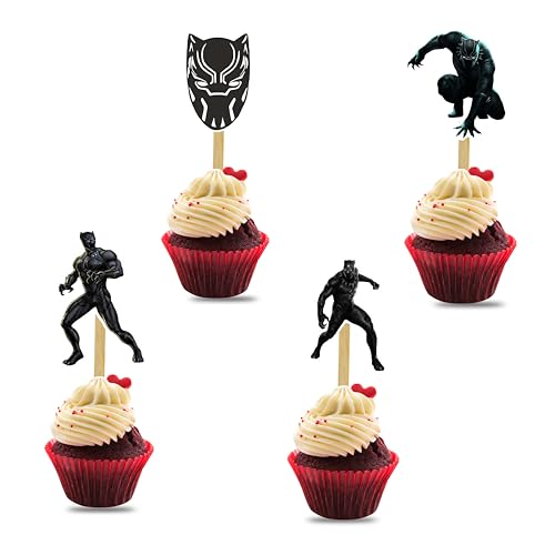 Décoration pour cupcakes Motif panthère Blck