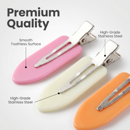 Pinzas para cabello maquillaje 40 piezas multicolor miniatura 3