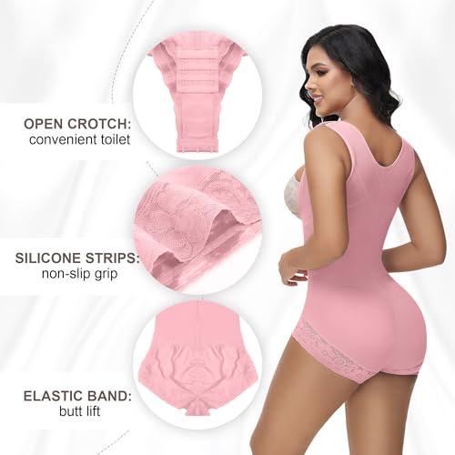 Image of M MYODRESS Fajas Colombianas Moldeadoras Shapewear Tummy Control Full Body Shaper Post Surgery Compression Garment Shaping