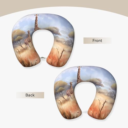 Almohada de viaje espuma viscoelástica ergonómica negra miniatura 2