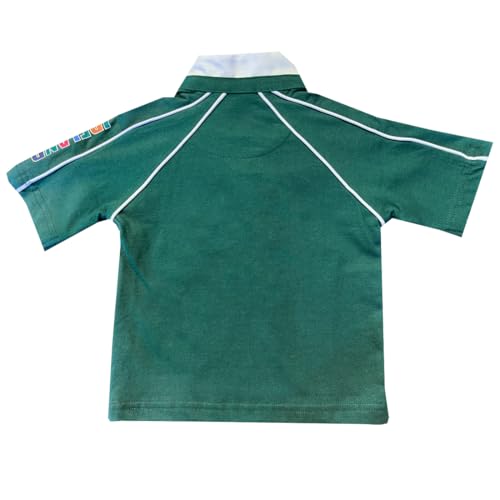Irish Baby Boys Rugby T-Shirt 100% Cotton Green Ireland Rugby Star in Training2