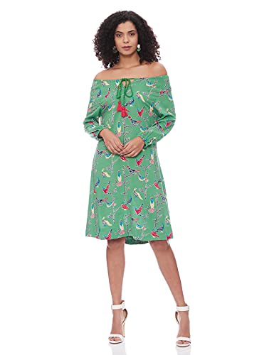 Image of Max Women's Rayon A-Line Ankle Length Ethnic Dress