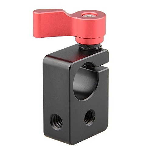 Amazon | CAMVATE 15mmロッドクランプ シングル 1/4インチネジ穴付き