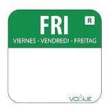 Vogue Lebensmitteletiketten Freitag grün