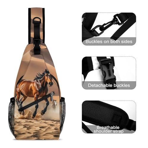Mochila cruzada casual para mujer y hombre miniatura 3