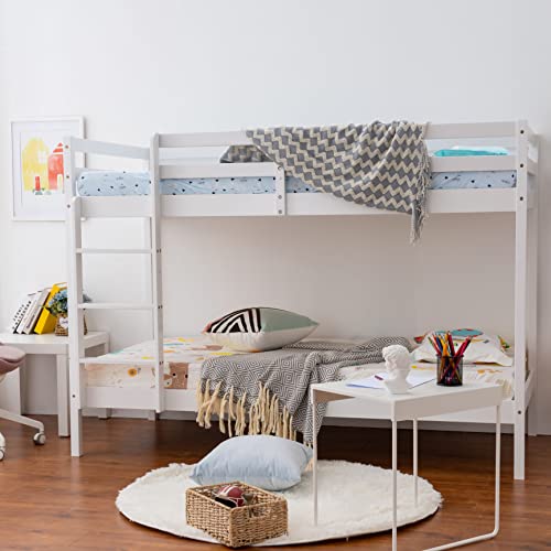 Panana Wooden bunk bed, 3ft single (white)