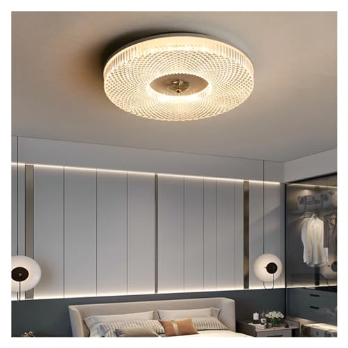 Plafonnier moderne blanc avec télécommande pour chambre et salon