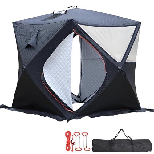 Tente de pêche sur glace thermique avec montage rapide Oxford 210D