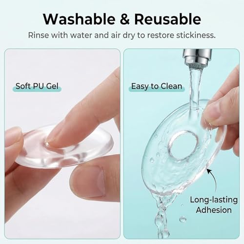 Image of 36PCS /6 Sheets Transparent Gel Oval Foot Corn Cushions Relief Rings Gel Pads Caps Self-Adhesive Anti-Friction Remover Shoes Stick Protector