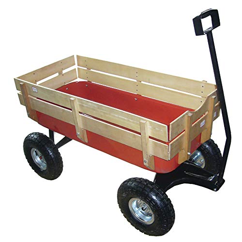 For Sale! Valley Industries Big Foot Pull Behind Wagon with All Terrain Tires and Wood Side Panels