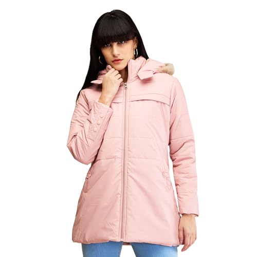 Image of Being Human Red Easy Fit Long Sleeves Detachable Women's Hoodie Clothing