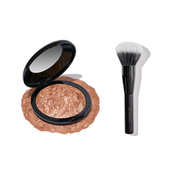 LAURA GELLER NEW YORK Baked Face & Body Frosting 3 Oz Tahitian Ginger Bronzer Powder + Full Face Powder Makeup Brush…