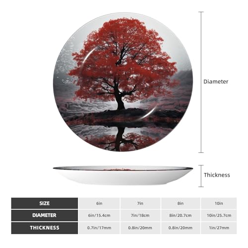 Assiette décorative en porcelaine anglaise artisanale 17,8 cm avec support