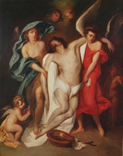 Lienzo artístico El Cuerpo de Cristo de Delacroix en alta definición para pared de salón