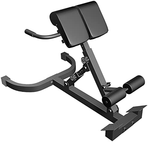 Houbos Hyper Back Extension Roman Chair – Multi-Functional Bench for Full All-in-One Body Workout Adjustable Ab Sit up Bench Decline Bench Flat Bench