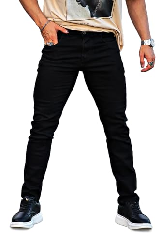 Heyfanee Mens Slim Fit Jeans Stretch Denim Pants for Men