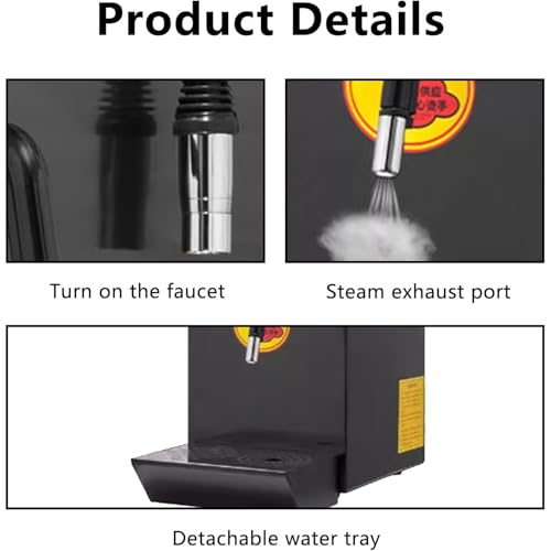 Mousseur à Lait Vapeur Professionnel avec écran LCD, Pompe intégrée pour Une Mousse Parfaite, idéal pour Les Baristas à Domicile et Les cafés, Facile à Utiliser, Chauffe Rapide, Qu,A