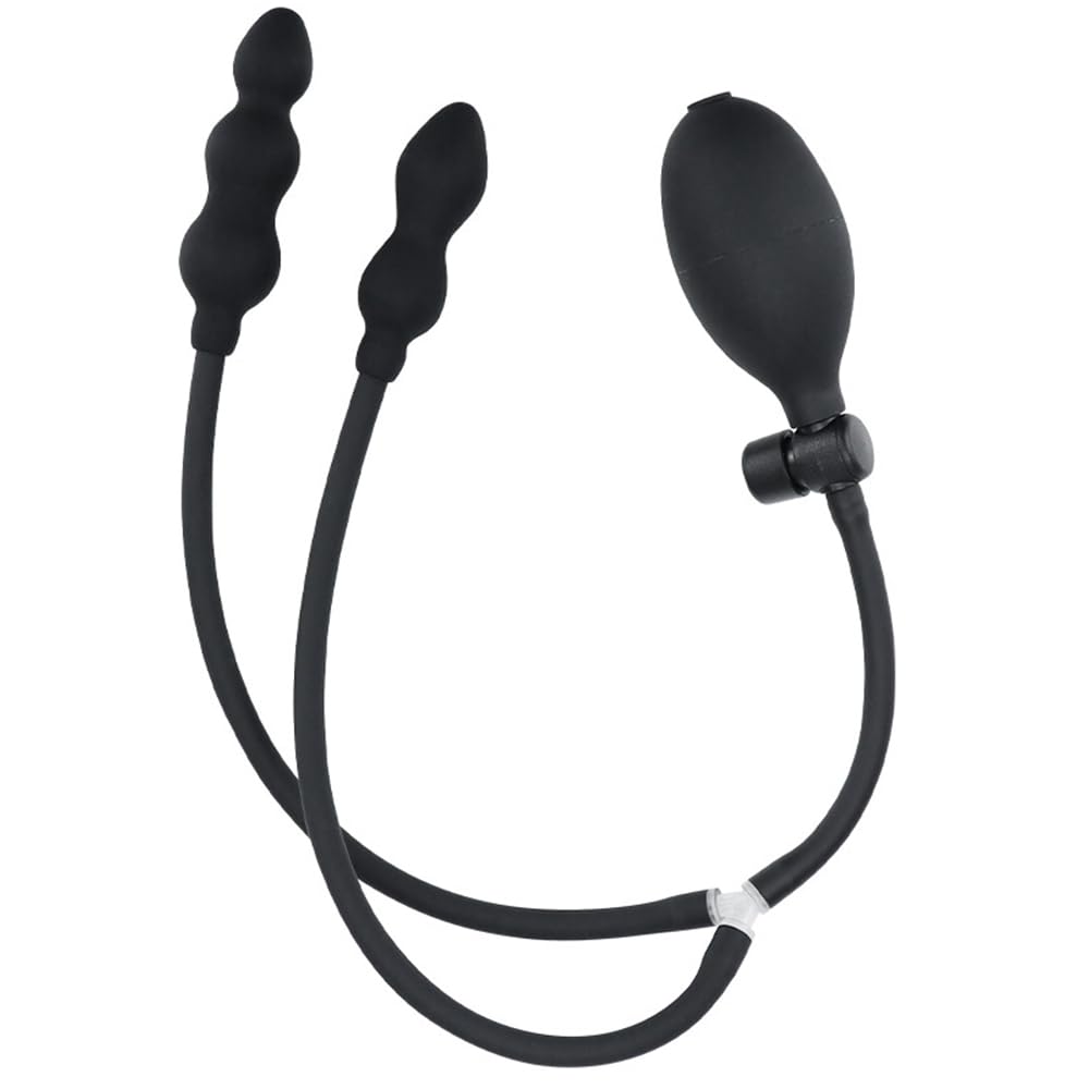 Oggetto Dilatatore Gonfiabile in Silicone per Donne (Nero)