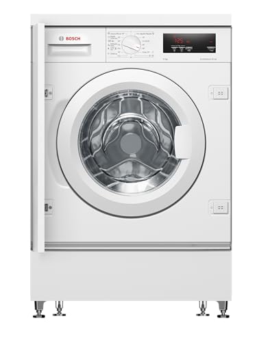 Bosch - Lavadora Integrable, 60 cm, 8 kg, Serie 6, EcoSilence, Blanco, WIW28302ES