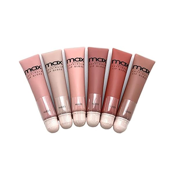 Cherimoya MAX Makeup Lip Polish Nude Gloss (6-pc)