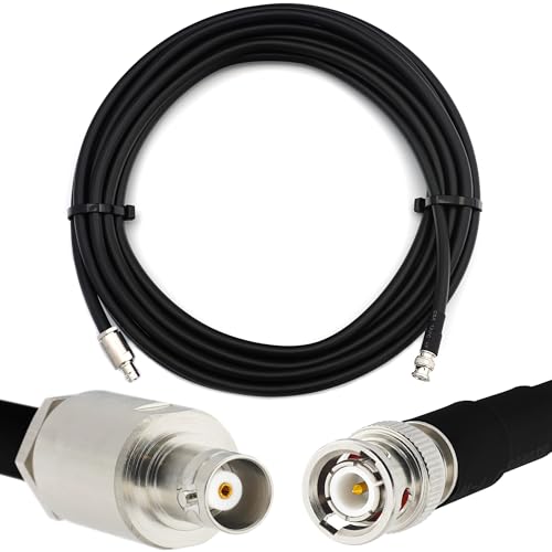 Câble coaxial BNC mâle vers femelle 12m HF400 pour déporter une antenne CB ou radio HAM