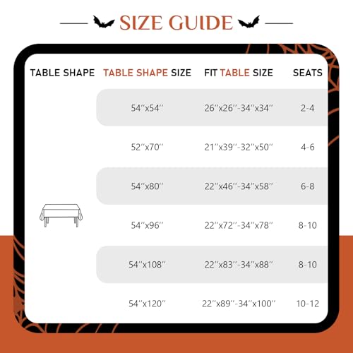 Softalker Halloween Checkered Square Tablecloth - Orange Buffalo Plaid Linen Cotton Gingham Fall Table Cloths, Stain Resistant Farmhouse Table Cover for Dining/Parties/Holiday Decor, 54 x 54 Inch by Softalker - Image 5