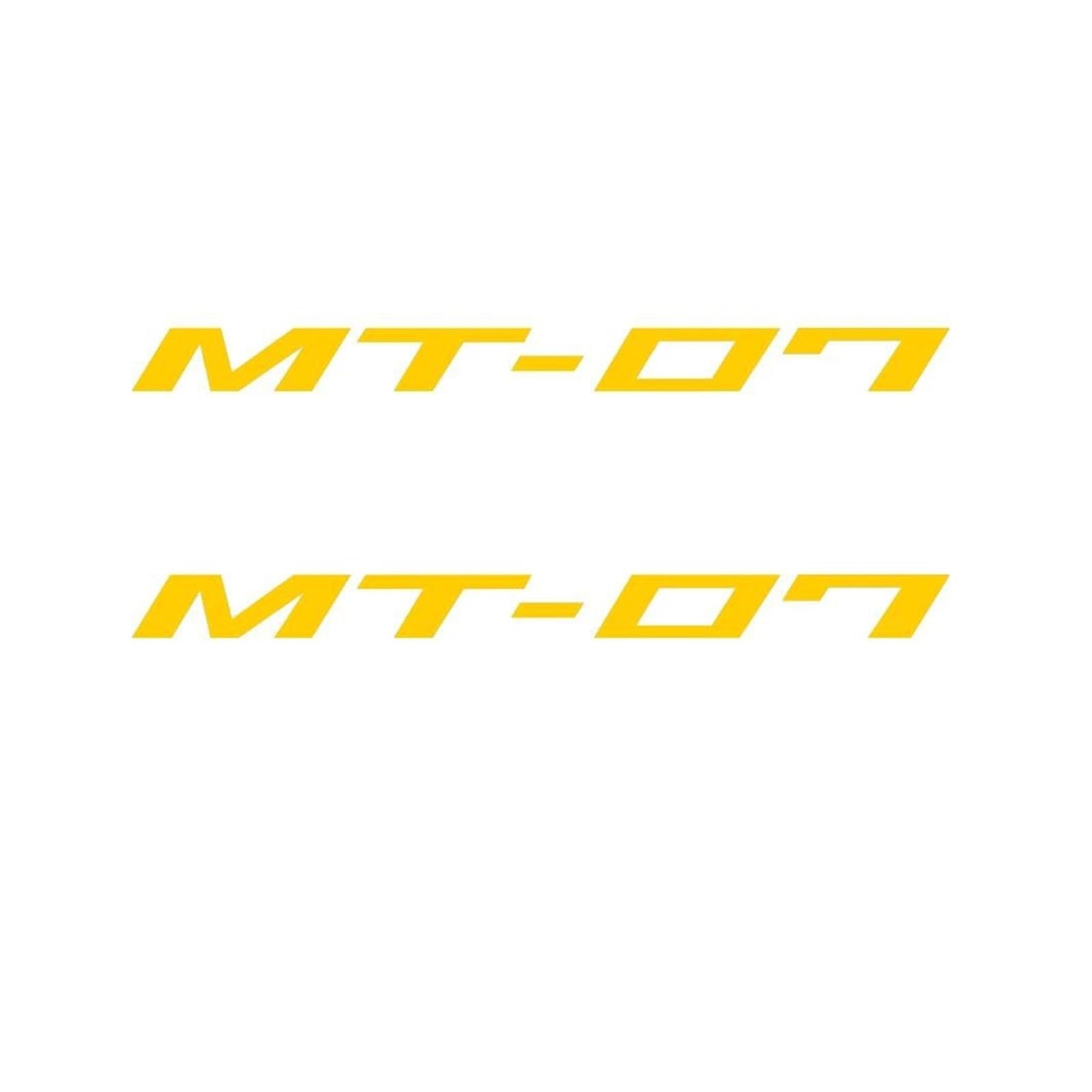 Autocollants réfléchissants MT 07 sticker fluorescent or moto 2014-2027