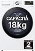 LG RH18U8AVCW Asciugatrice Smart 18kg, Classe A+++, Pompa di Calore DUAL Inverter, Motore Direct Drive, Intelligenza Artificiale AI Dry, Condensatore Autopulente, Wi-Fi, Serie U8, Bianca