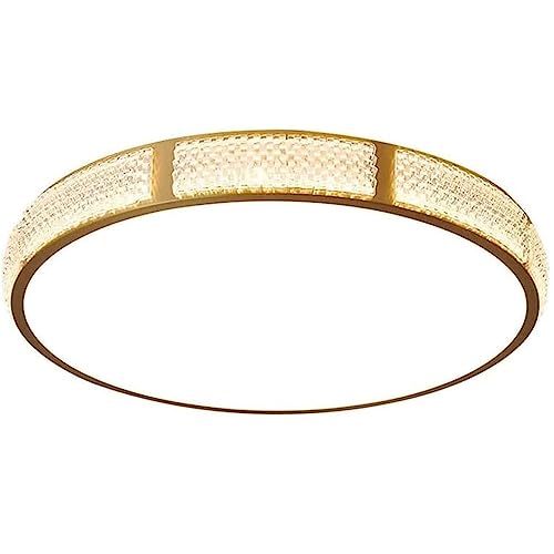 Plafonnier en cristal luminaire led cuivre lustre de plafond moderne pour chambre