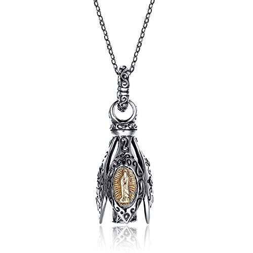 Collar de plata esterlina S925 un regalo retro hermoso y seguro sin alergias